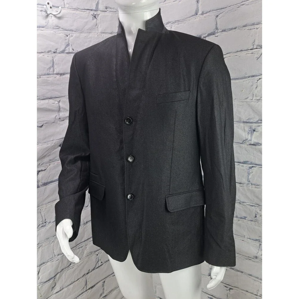 Hugo Boss Men's Sport Coat Blazer 3/2 Roll Jacket Denim Regular Fit Casu 42R